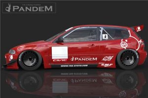 Honda Civic Front Splitter - GReddy - Pandem Wide Body V1.5 - `92-`99